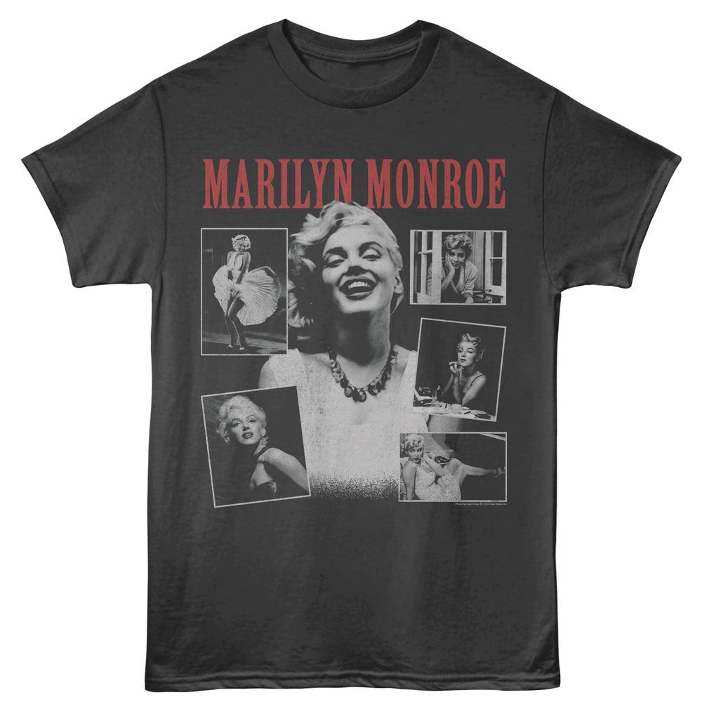 Marilyn Monroe - Collage With Color Logo - Adult Short Sleeve T-Shirt