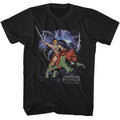 Masters Of The Universe - Battlecat Charge - American Classics - Solid Black Adult Short Sleeve T-Shirt