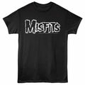 Misfits - Logo - Front Print Adult Short Sleeve Solid T-Shirt - Black