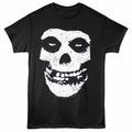 Misfits - Skull - Front Print Adult Short Sleeve Solid T-Shirt - Black