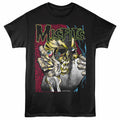Misfits - Eyeball - Front Print Adult Short Sleeve Solid T-Shirt - Black