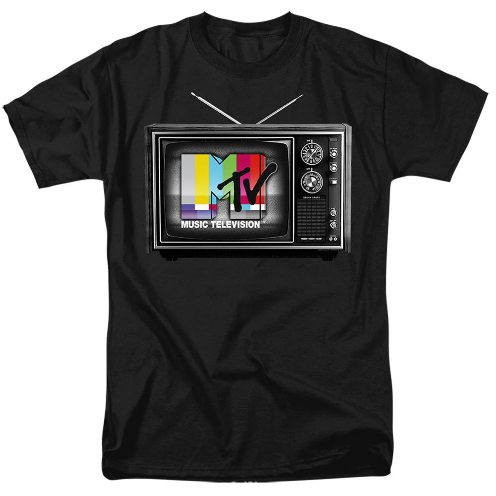 MTV - TV - Adult Unisex Short Sleeve T-Shirt - Black