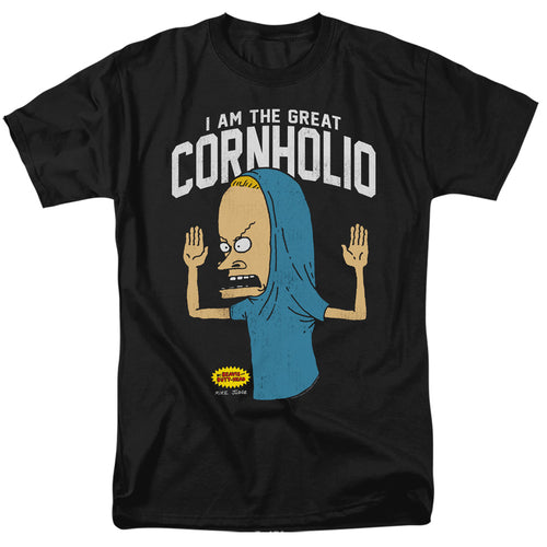 Beavis And Butthead - Cornholio - Adult Unisex Short Sleeve T-Shirt - Black