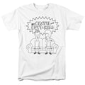 Beavis And Butthead - Couch Logo - Adult Unisex Short Sleeve T-Shirt - White