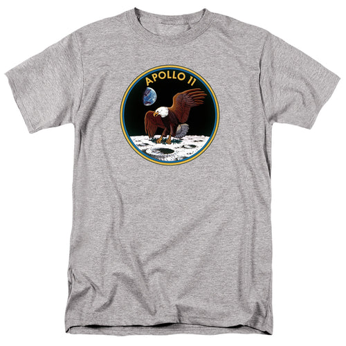 NASA - Apollo 11 - Adult Unisex Short Sleeve T-Shirt - Gray