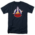 NASA - Sts 1 Mission Patch - Adult Unisex Short Sleeve T-Shirt - Blue