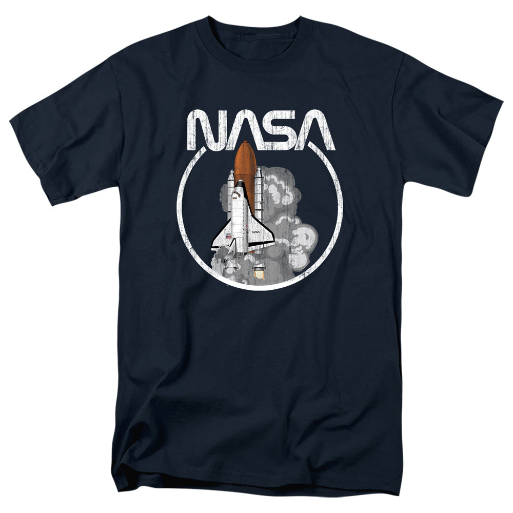 NASA - Space Shuttle NASA - Adult Unisex Short Sleeve T-Shirt - Blue