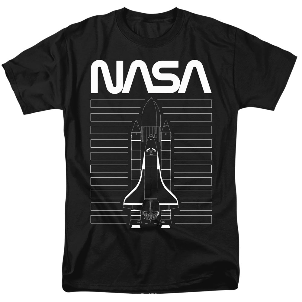 NASA - Shuttle - Adult Unisex Short Sleeve T-Shirt - Black