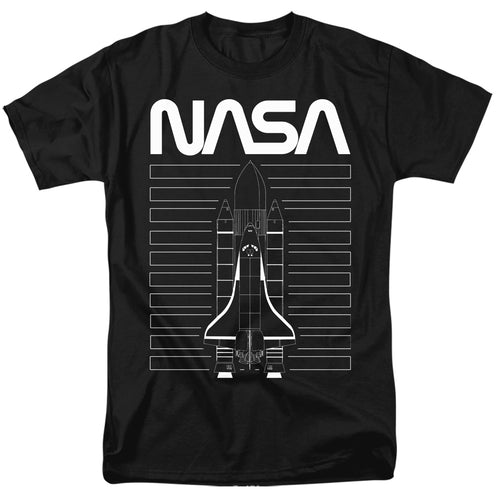 NASA - Shuttle - Adult Unisex Short Sleeve T-Shirt - Black