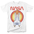 NASA - Shuttle Circle - Adult Unisex Short Sleeve T-Shirt - White