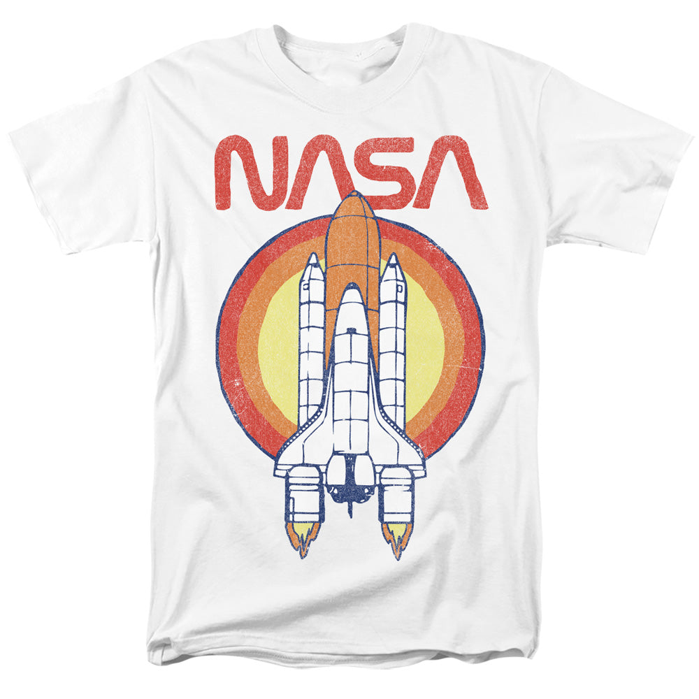 NASA - Shuttle Circle - Adult Unisex Short Sleeve T-Shirt - White