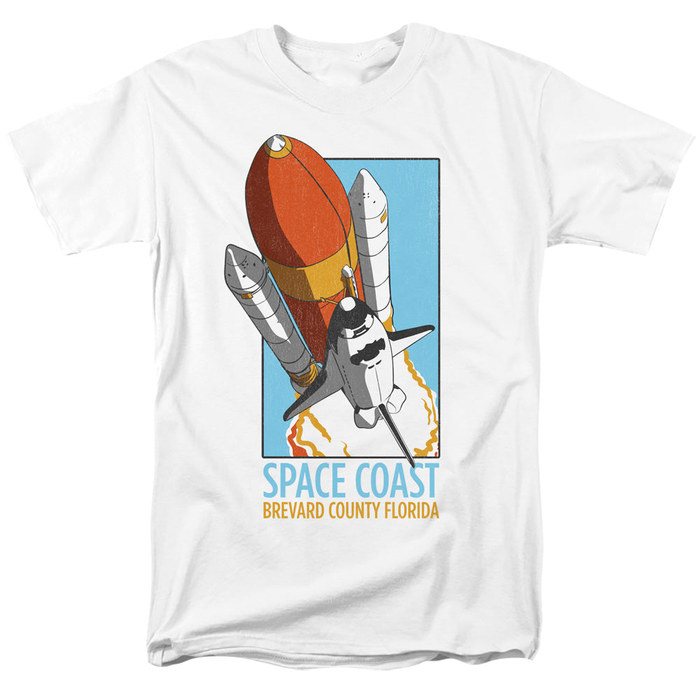 NASA - Space Coast - Adult Unisex Short Sleeve T-Shirt - White