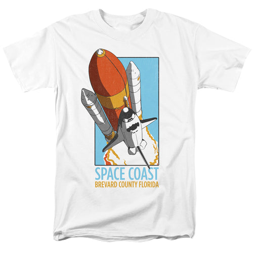 NASA - Space Coast - Adult Unisex Short Sleeve T-Shirt - White