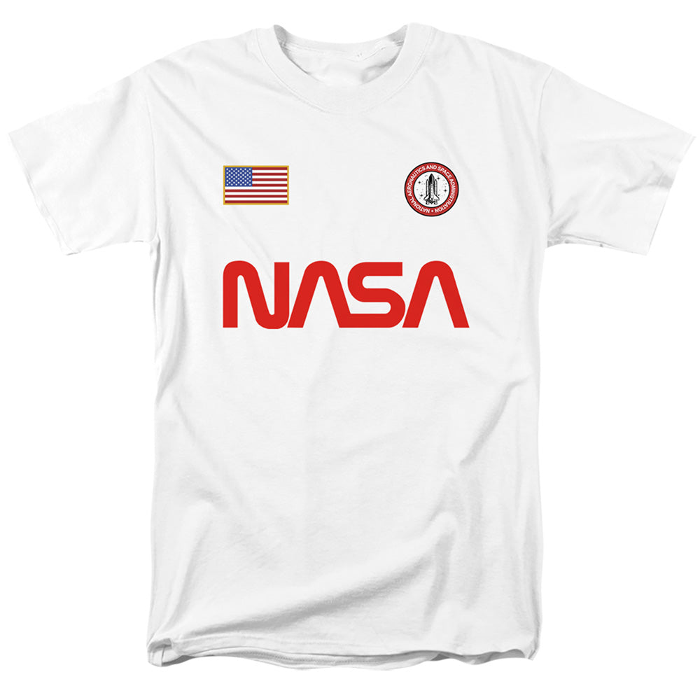 NASA - Badge 1 - Adult Unisex Short Sleeve T-Shirt - White