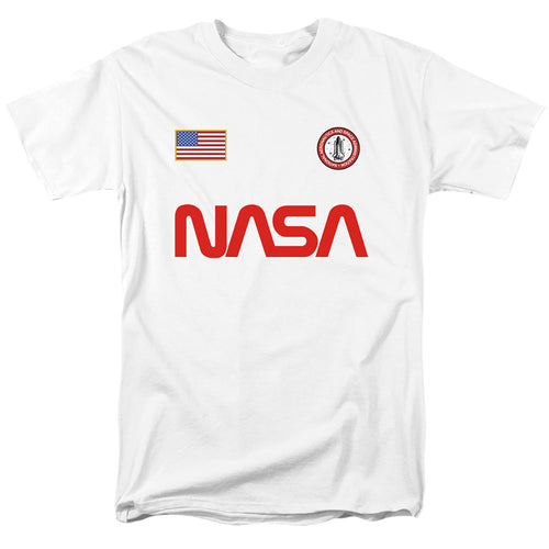 NASA - Badge 1 - Adult Unisex Short Sleeve T-Shirt - White
