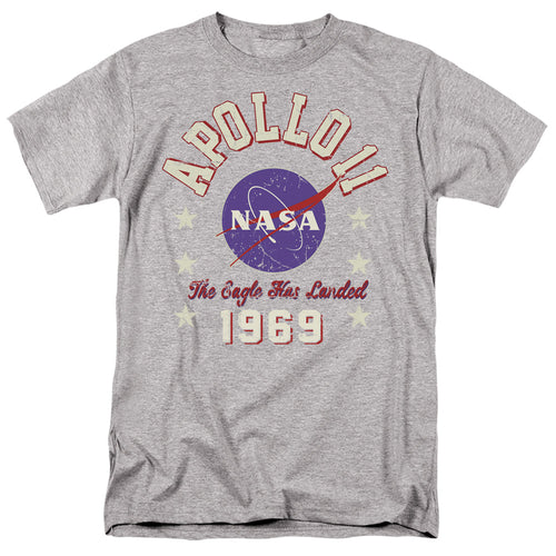 NASA - 1969 1 - Adult Unisex Short Sleeve T-Shirt - Gray