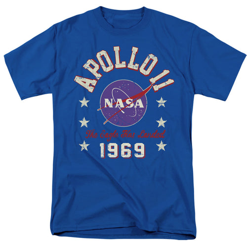 NASA - 1969 2 - Adult Unisex Short Sleeve T-Shirt - Blue