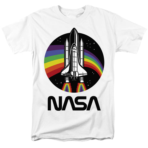 NASA - Rainbow 1 - Adult Unisex Short Sleeve T-Shirt - White