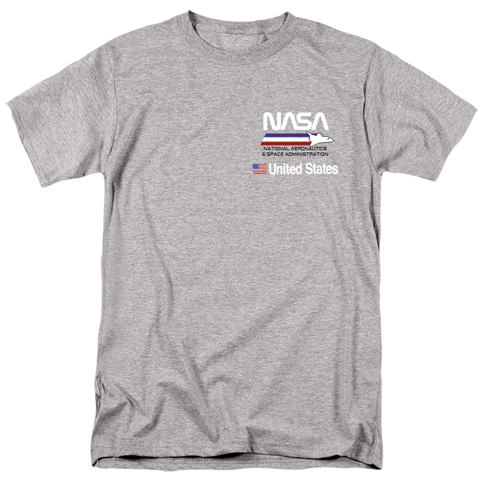 NASA - Plane Aeronautics 2 - Adult Unisex Short Sleeve T-Shirt - Gray