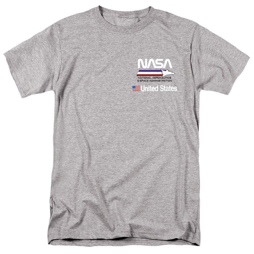 NASA - Plane Aeronautics 2 - Adult Unisex Short Sleeve T-Shirt - Gray