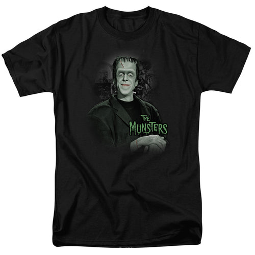 The Munsters - Man Of The House - Adult Unisex Short Sleeve T-Shirt - Black
