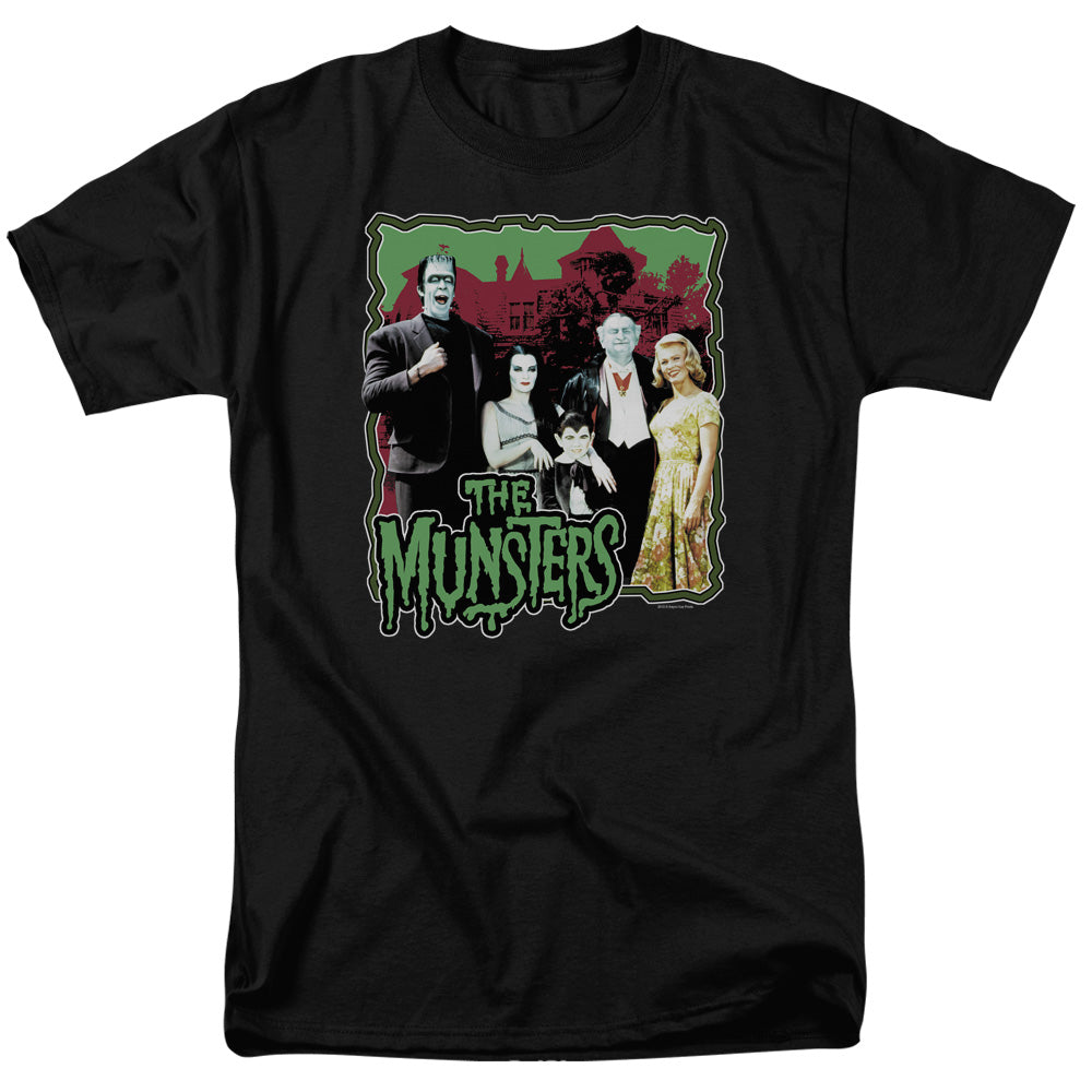 The Munsters - Normal Family - Adult Unisex Short Sleeve T-Shirt - Black