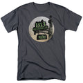 The Munsters - Moonlit Address - Adult Unisex Short Sleeve T-Shirt - Gray