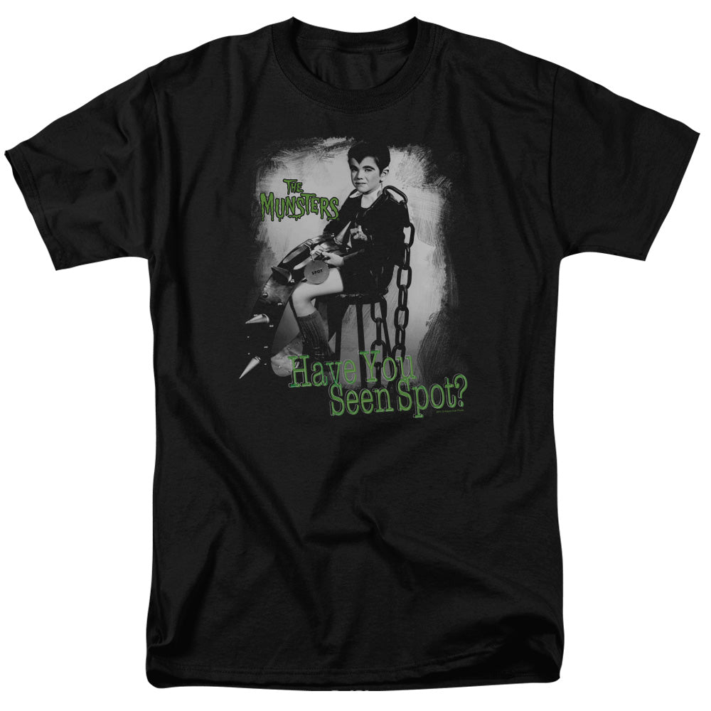The Munsters - Have You Seen Spot - Adult Unisex Short Sleeve T-Shirt - Black