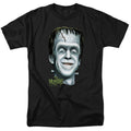 The Munsters - Hermans Head - Adult Unisex Short Sleeve T-Shirt - Black