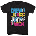 98 Degrees - Names - American Classics - Solid Black Adult Short Sleeve T-Shirt
