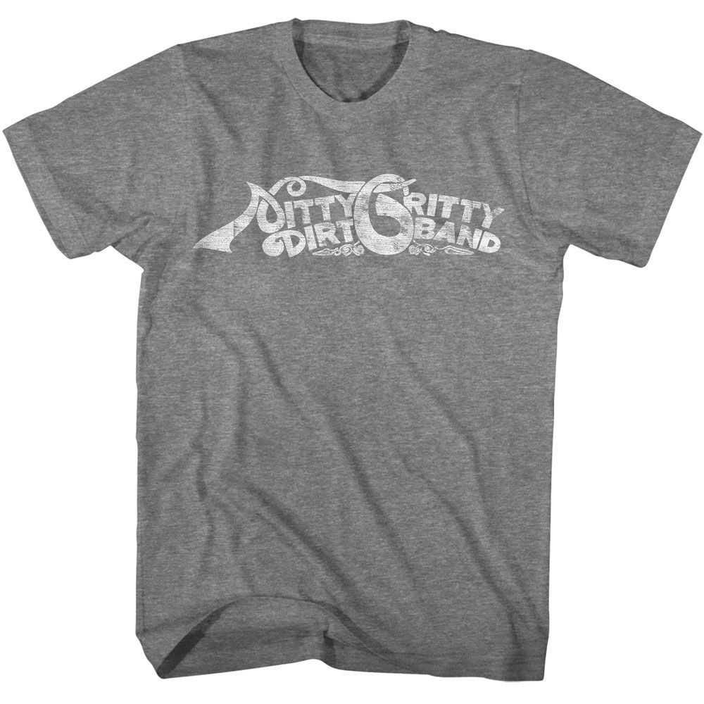 Nitty Gritty Dirt Band Curvy Logo Officially Licensed Adult Short Sleeve T-Shirt