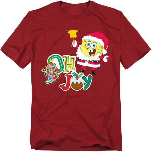 SpongeBob Happy Holidays Homie! Arnold & Gerald Adult Unisex T-Shirt Red