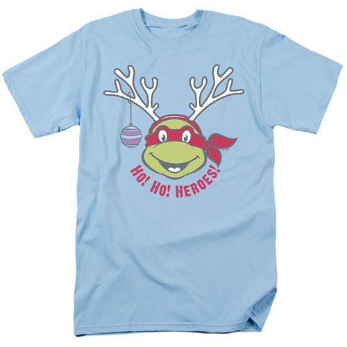 Teenage Mutant Ninja Turtles Ho Ho Heroes Christmas Adult Unisex T-Shirt Blue