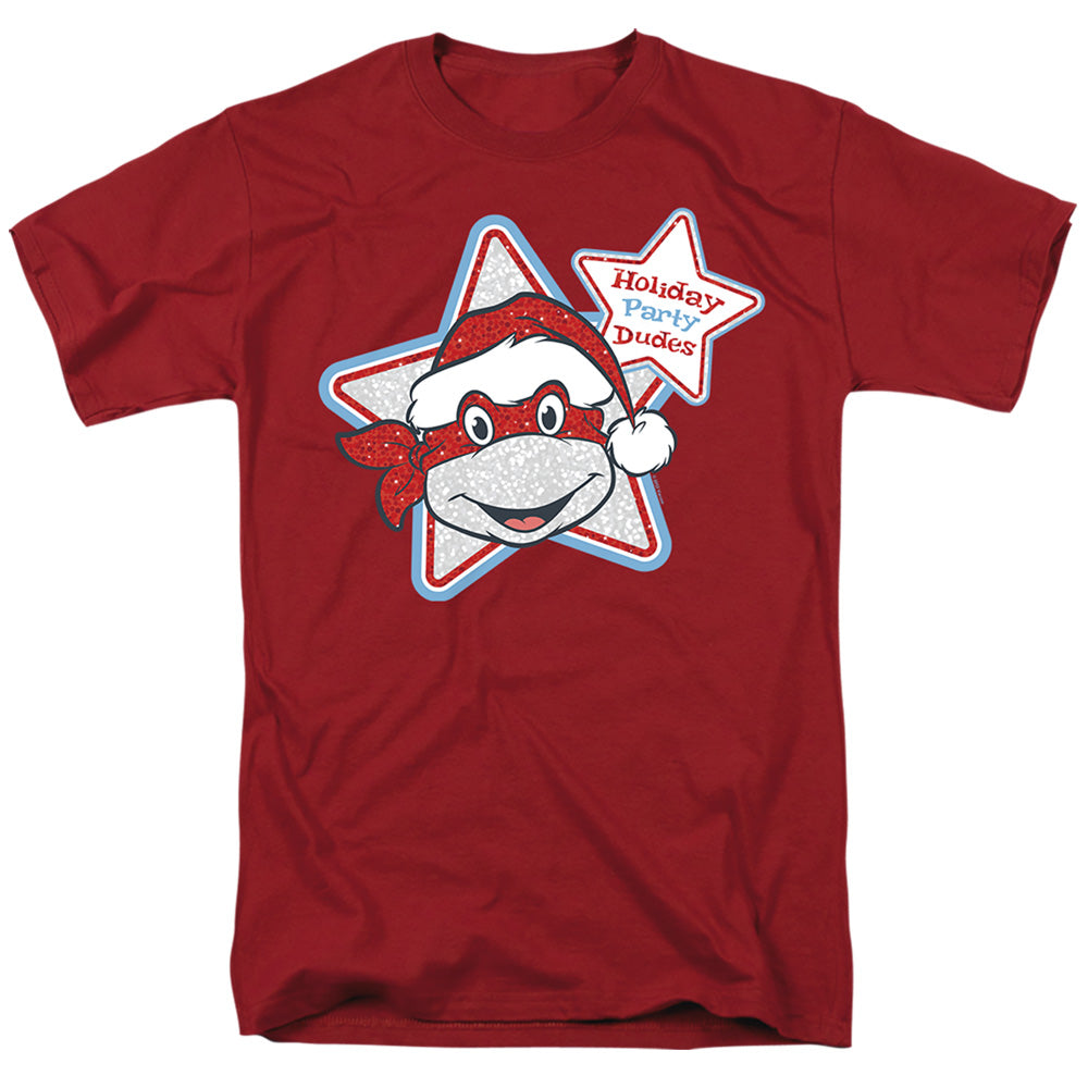 Teenage Mutant Ninja Turtles Christmas Holiday Party Adult Unisex T-Shirt Red