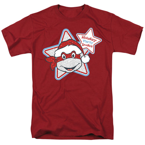 Teenage Mutant Ninja Turtles Christmas Holiday Party Adult Unisex T-Shirt Red