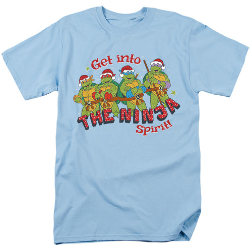 Teenage Mutant Ninja Turtles The Ninja Christmas Adult Unisex T-Shirt Blue