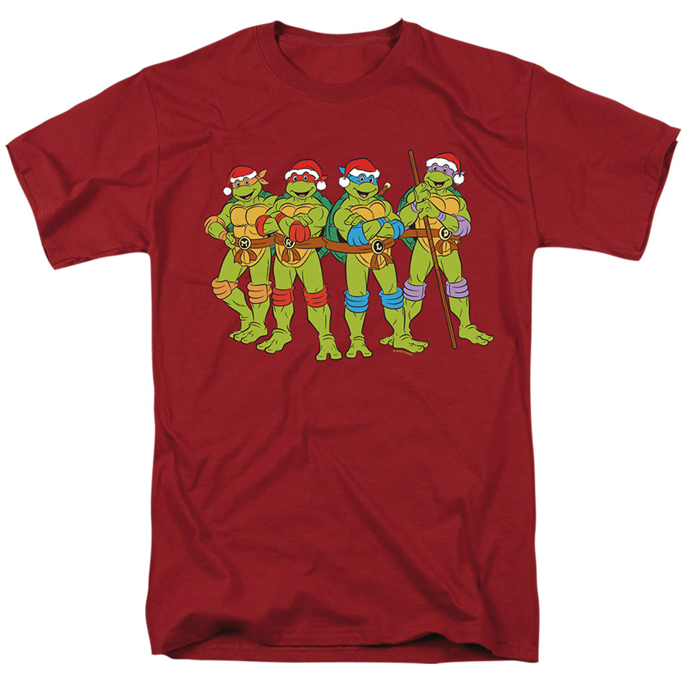 Teenage Mutant Ninja Turtles In The Christmas Spirit Adult Unisex T-Shirt Red