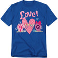 SpongeBob Valentine's Love With Gary And Snellie Adult Unisex T-Shirt Blue