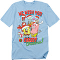 SpongeBob SquarePants - Crabby Christmas - Adult Unisex T-Shirt - Blue