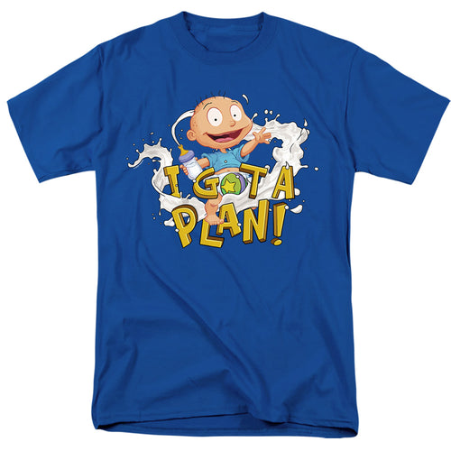 Rugrats - Tommy Pickles Has A Plan - Adult Unisex Short Sleeve T-Shirt - Blue