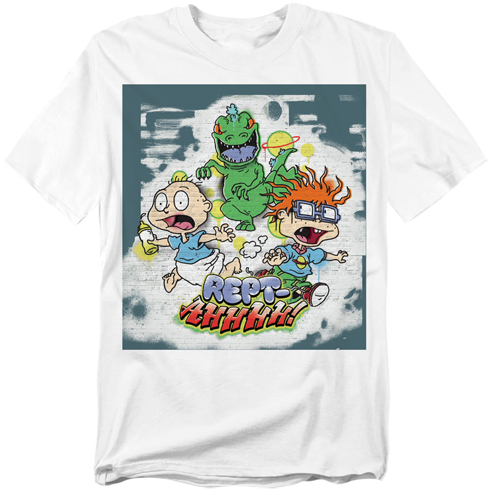 Rugrats - Tommy And Chucky Rept-Ahhhhh! - Adult Unisex T-Shirt - White
