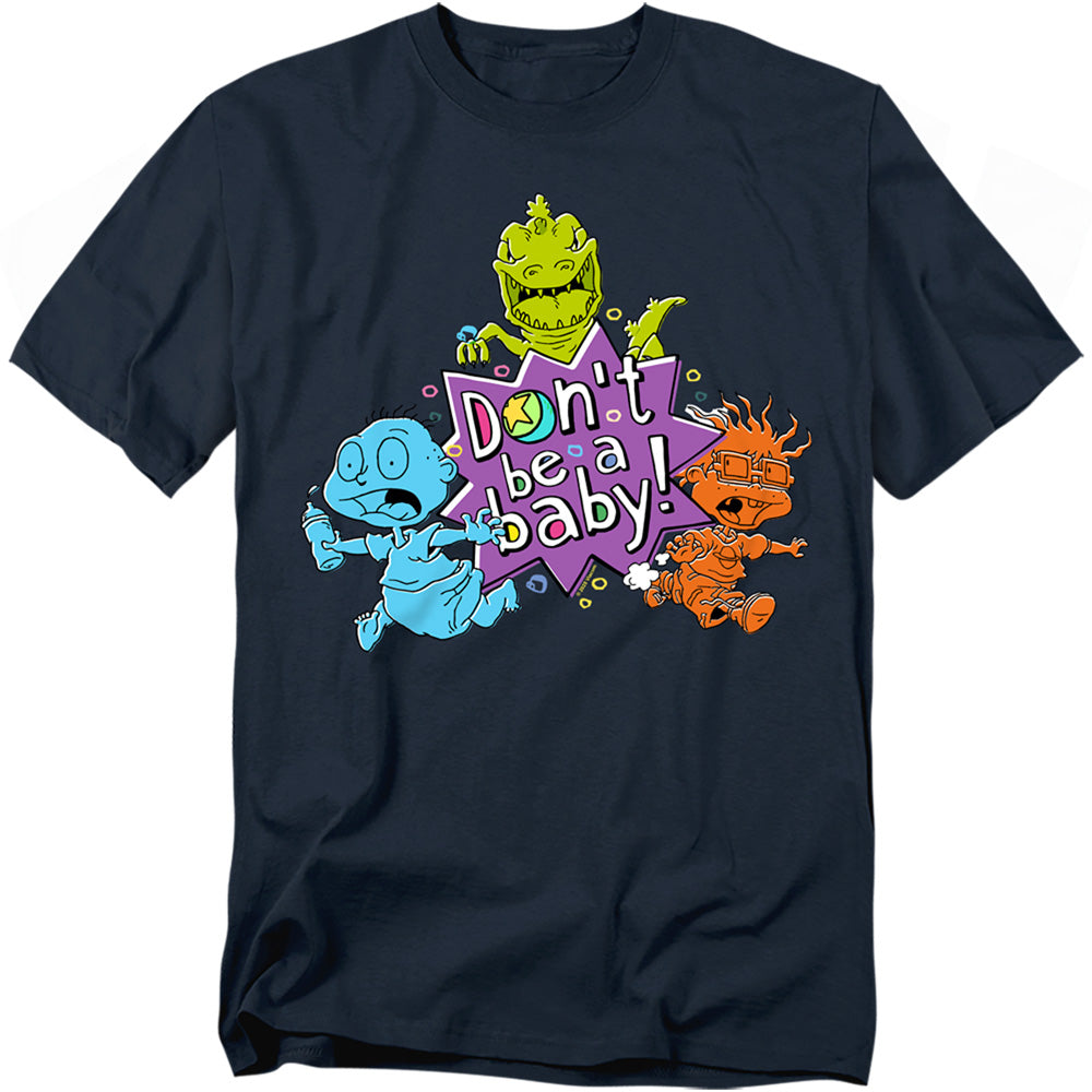 Rugrats - Babies Run For The Hills - Adult Unisex Short Sleeve T-Shirt - Blue