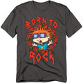 Rugrats - Chucky Was Born To Rock - Adult Unisex Short Sleeve T-Shirt - Gray