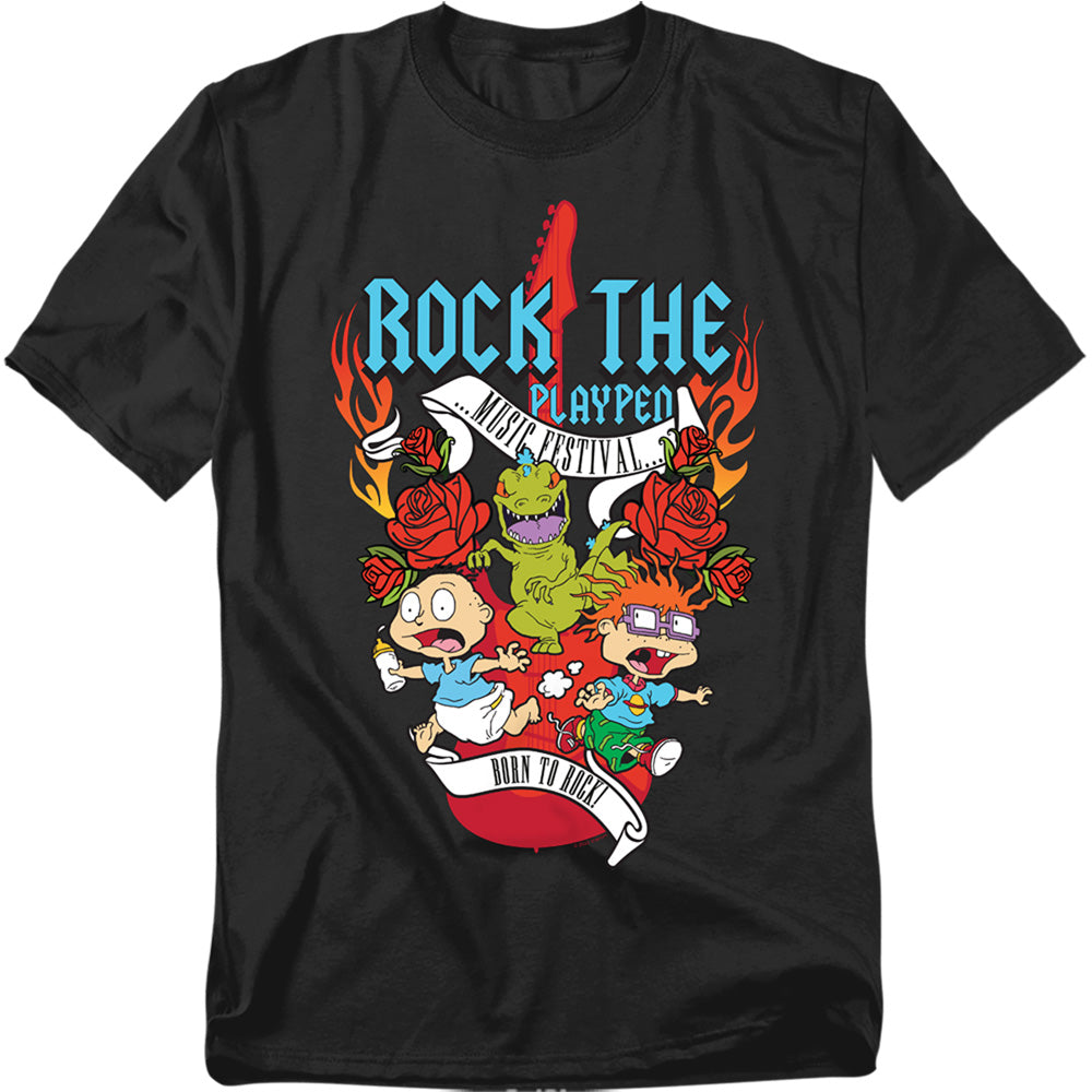 Rugrats - Rock The Playpen Music Festival - Adult Unisex T-Shirt - Black