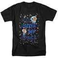 Ren And Stimpy - Get Outta My Space - Adult Unisex Short Sleeve T-Shirt - Black