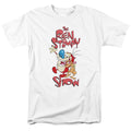 Ren And Stimpy - Ren And Stimpy Show - Adult Unisex Short Sleeve T-Shirt - White