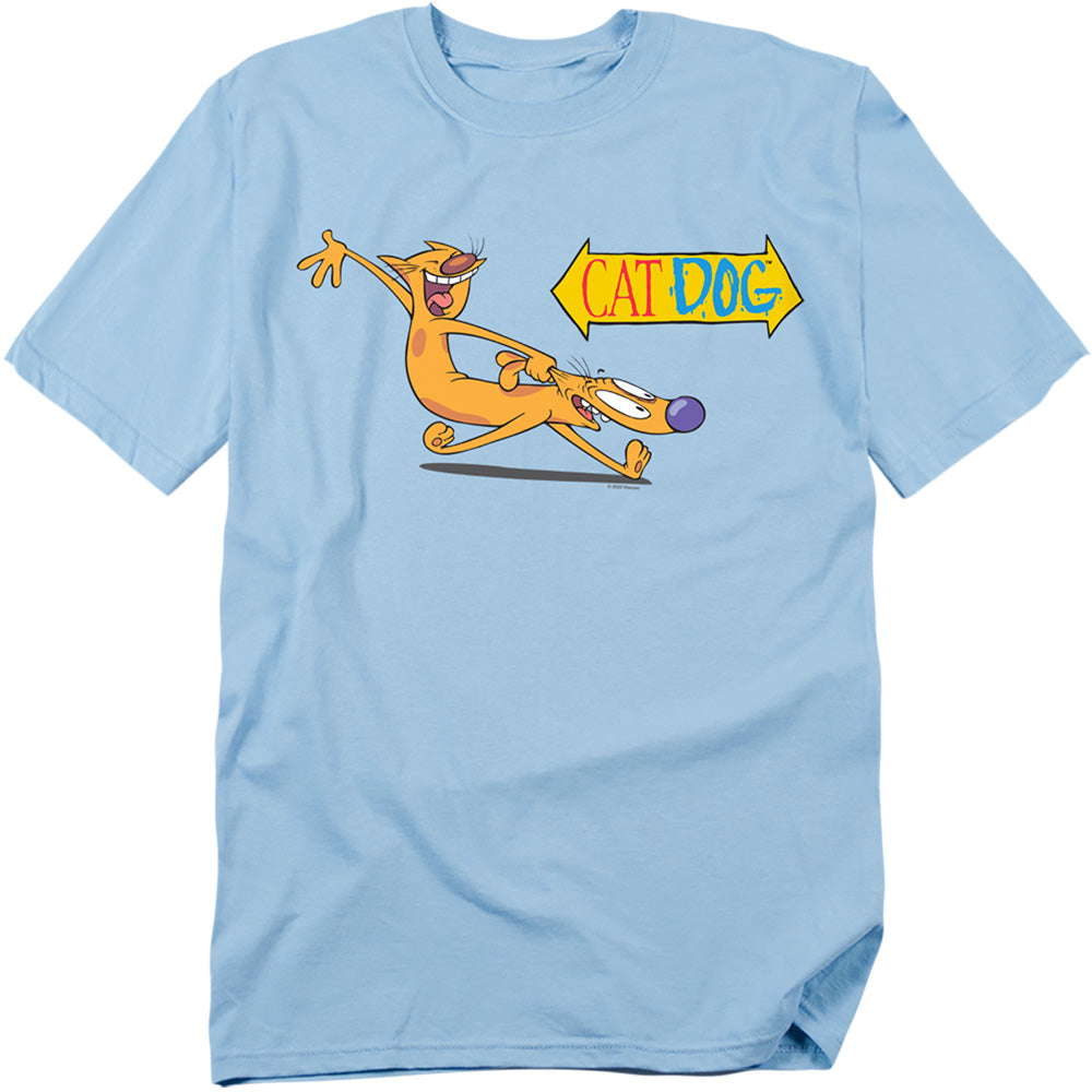 Catdog - Yee Haw! - Adult Unisex Short Sleeve T-Shirt - Blue