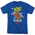Ren And Stimpy - It's Log - Adult Unisex Short Sleeve T-Shirt - Blue