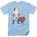 Ren And Stimpy - Powdered Toast Man - Adult Unisex Short Sleeve T-Shirt - Blue