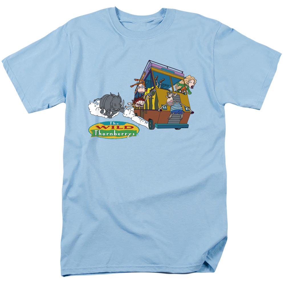 The Wild Thornberrys - Runaway Rhino - Adult Unisex Short Sleeve T-Shirt - Blue